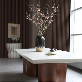 Стеновая реечная панель ПВХ Legno Лиственница тёмная-foto2