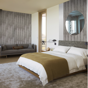 Стеновая реечная панель ПВХ Legno Санторини серый-foto2