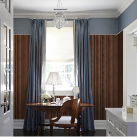 Стеновая реечная панель ПВХ Legno Орех пекан шоколад-foto2