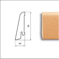 Плинтус Pedross 58x20мм Белый-foto2