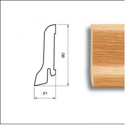 Плинтус Pedross 60x22мм Афрормозия-foto2