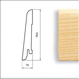 Плинтус Pedross 80x16мм Белый -foto2