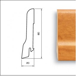 Плинтус Pedross 80x20мм Вишня -foto2