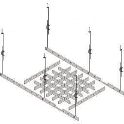 Соединитель для потолка Грильято h50 b10-foto2