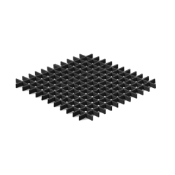 Потолок решетка Грильято 50х50 Чёрный
