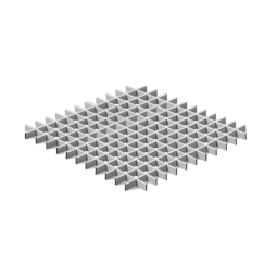 Потолок Грильято 50х50 Металлик
