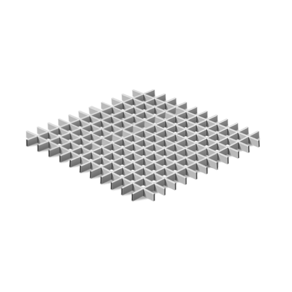 Потолок Грильято 50х50 Металлик