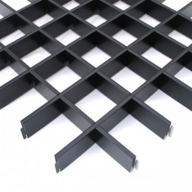 Потолок грильято Албес 100х100 черный-foto3