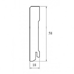 Плинтус Pedross MDF 58x18 прямой-foto2