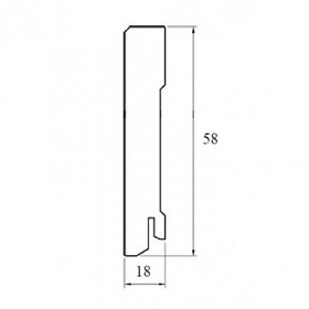 Плинтус Pedross MDF 58x18 прямой-foto2